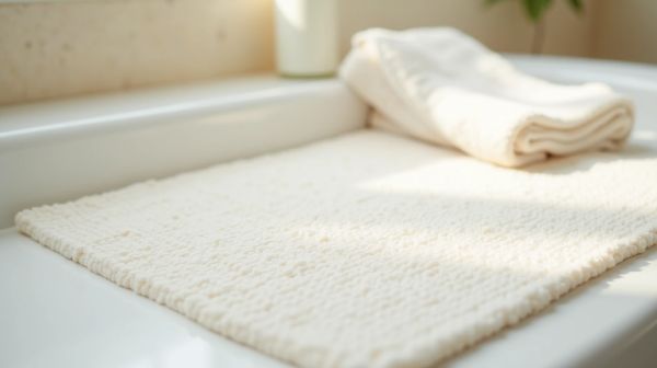 Un tapis de bain diatomite pour un séchage rapide et hygiénique