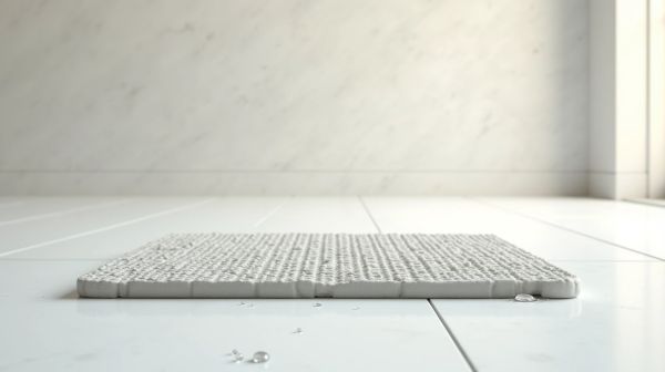 Un tapis de bain diatomite pour un séchage rapide et hygiénique